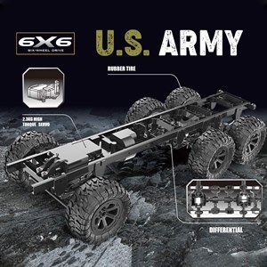  ماشین کنترلی شارژی آفرود مدل GoolRC Fayee RC Military Truck, 2.4GHz_اسباب بازی